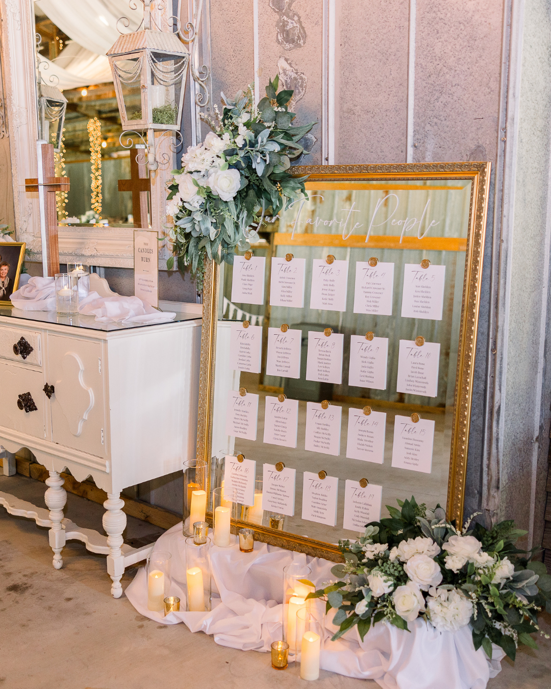Rental - Gold Mirror Seating Chart