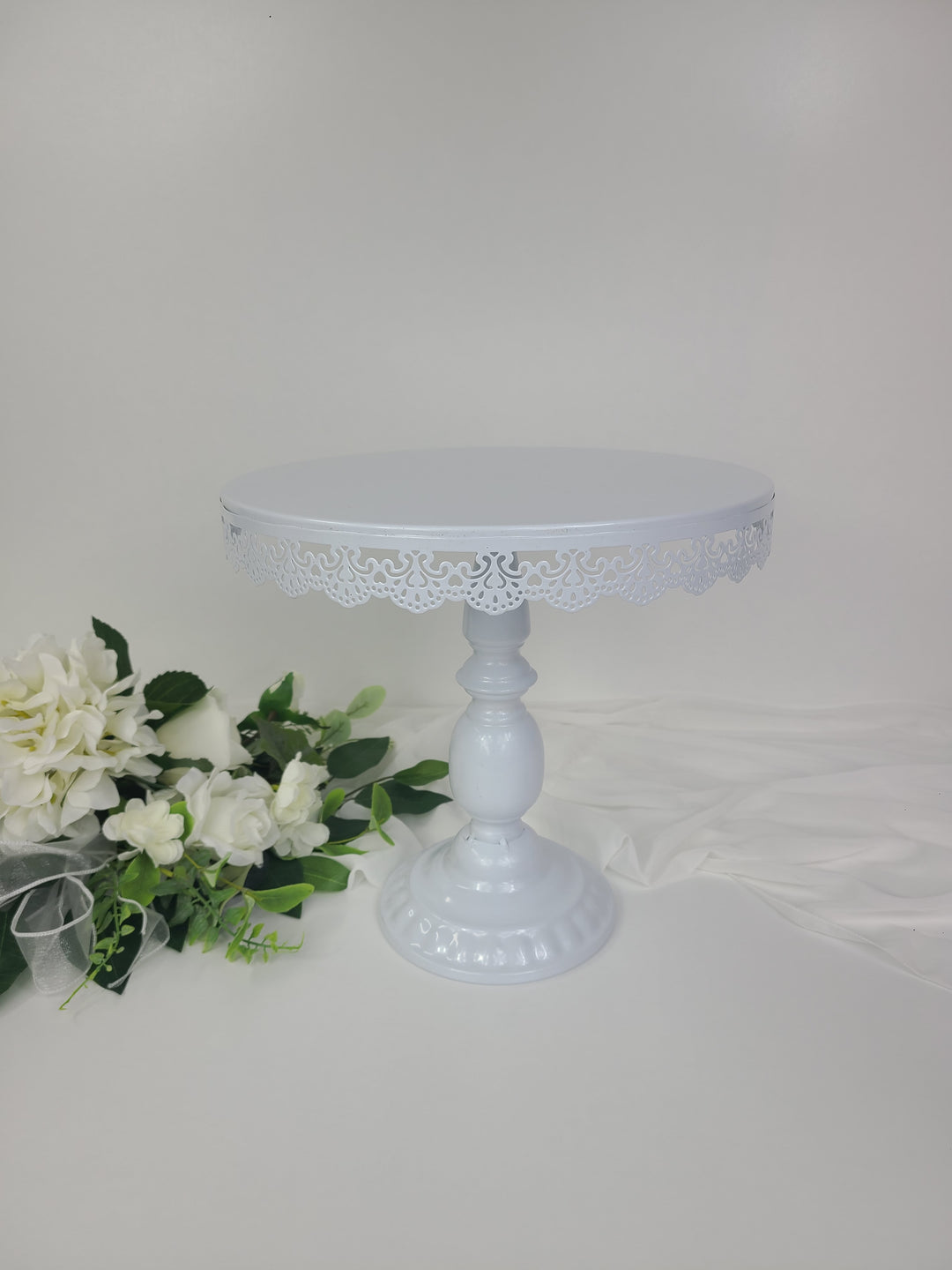 Rental - White Metal Cake Stand