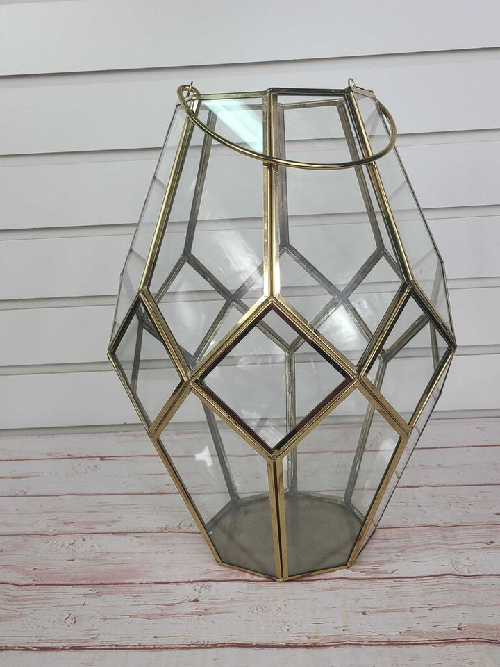 Rental - Gold Geometric Lantern