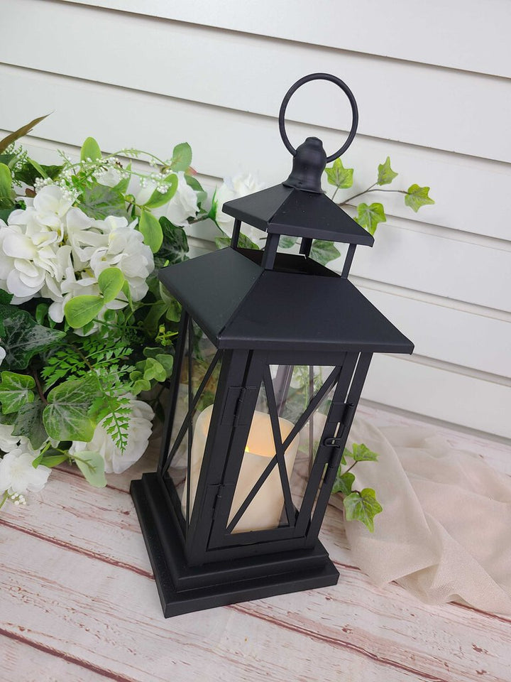 Rental - Black Lantern w/ Candle