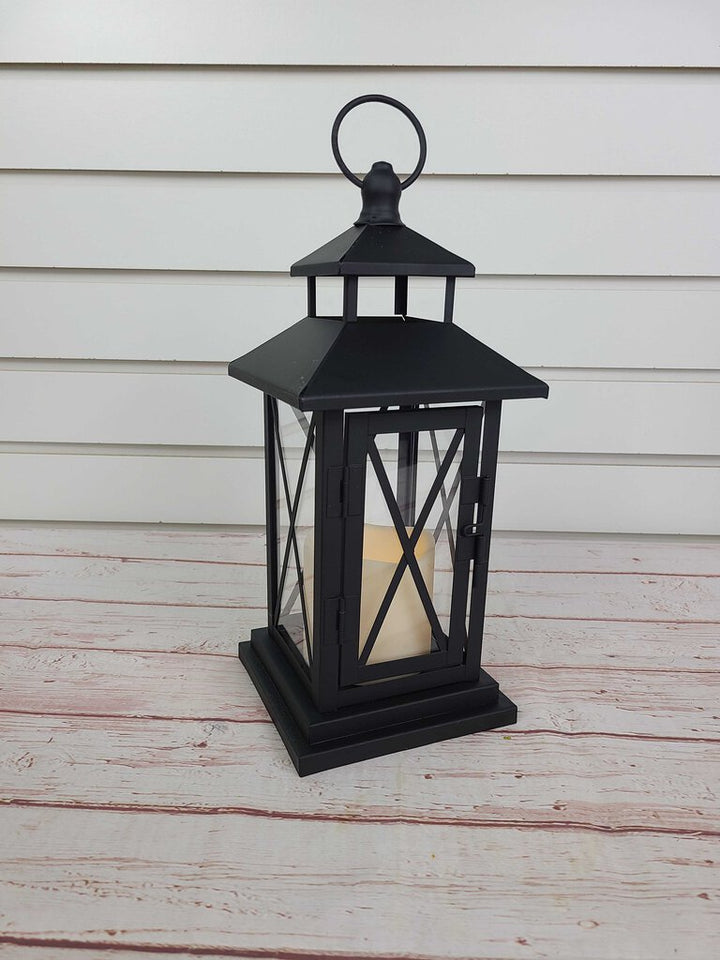 Rental - Black Lantern w/ Candle