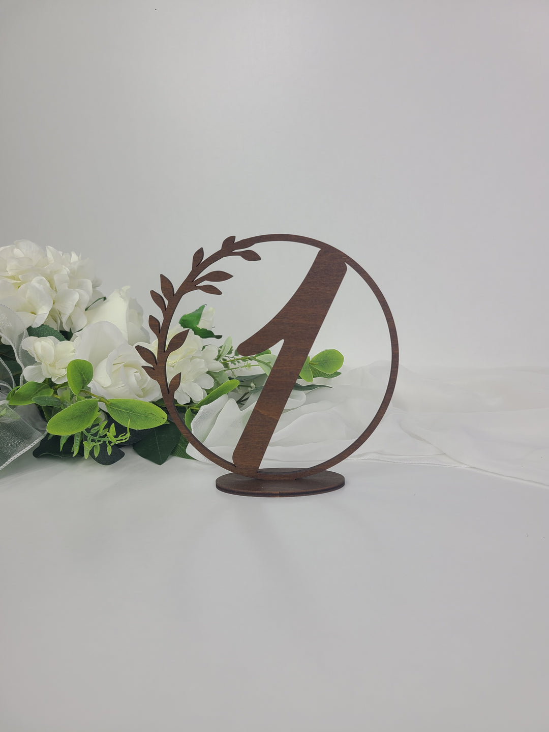 Rental - Wooden Wreath Table Numbers
