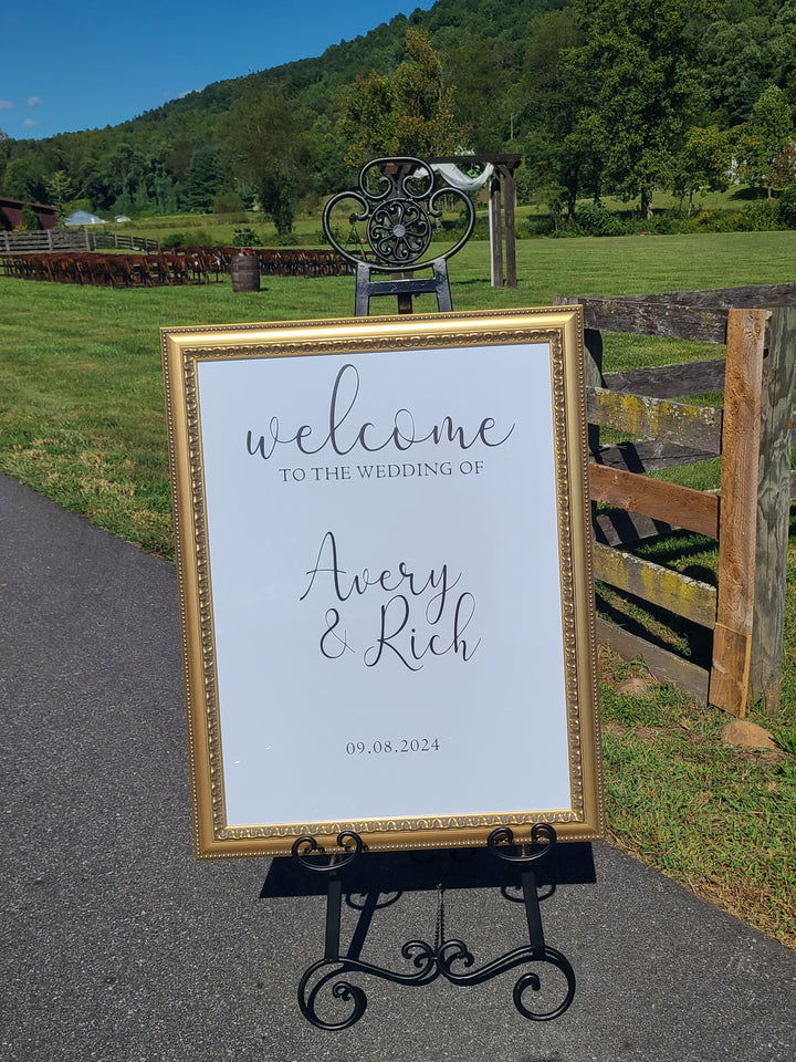 Rental - Black Metal Easel