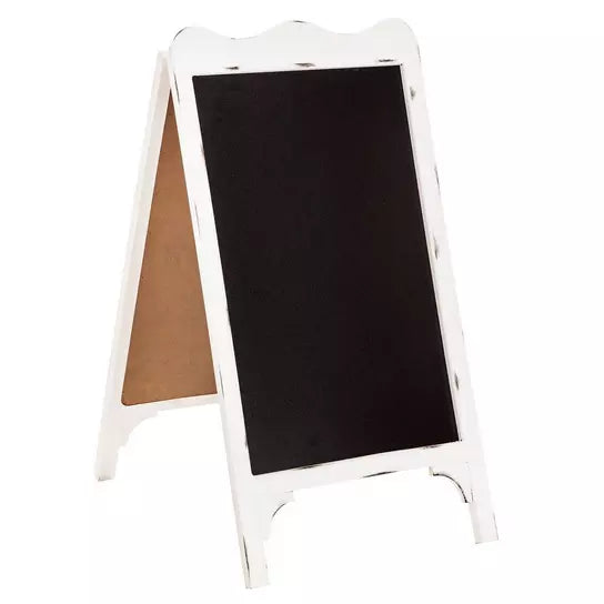 Rental - White Wood Chalkboard Easel