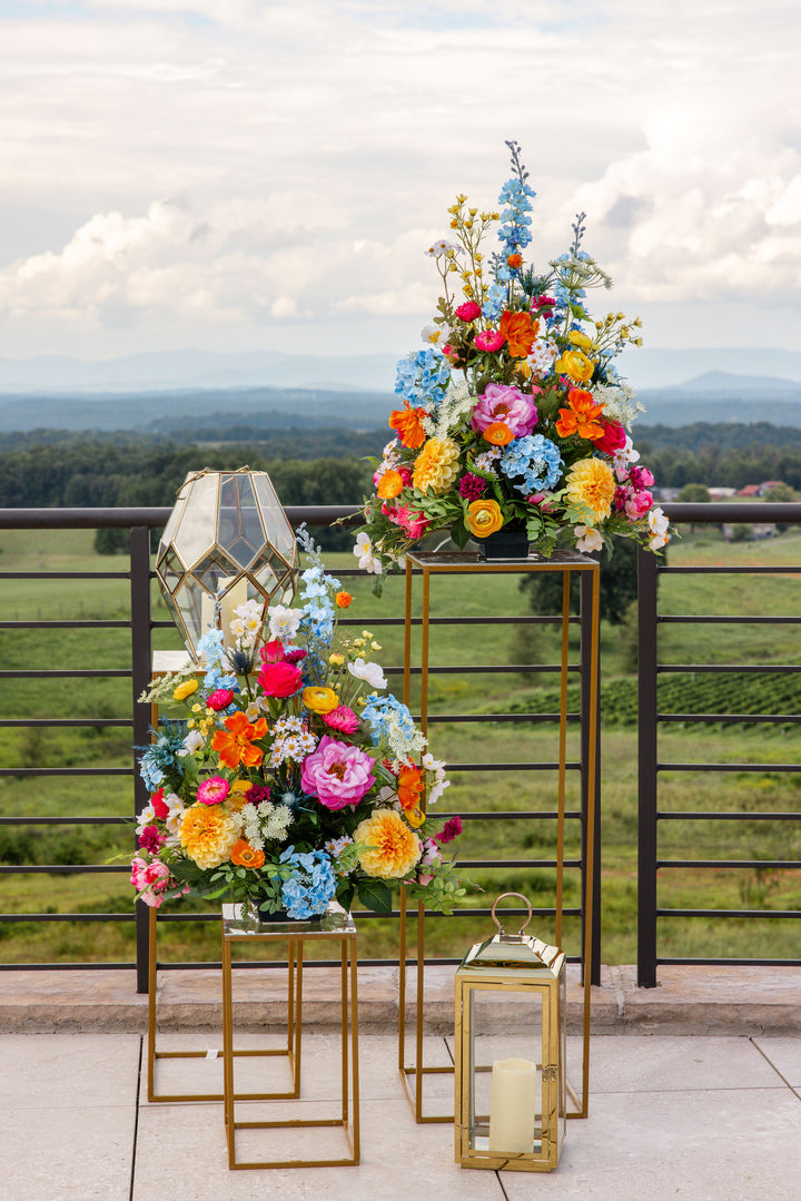 Rental - Gold Frame Pedestal Set of 4