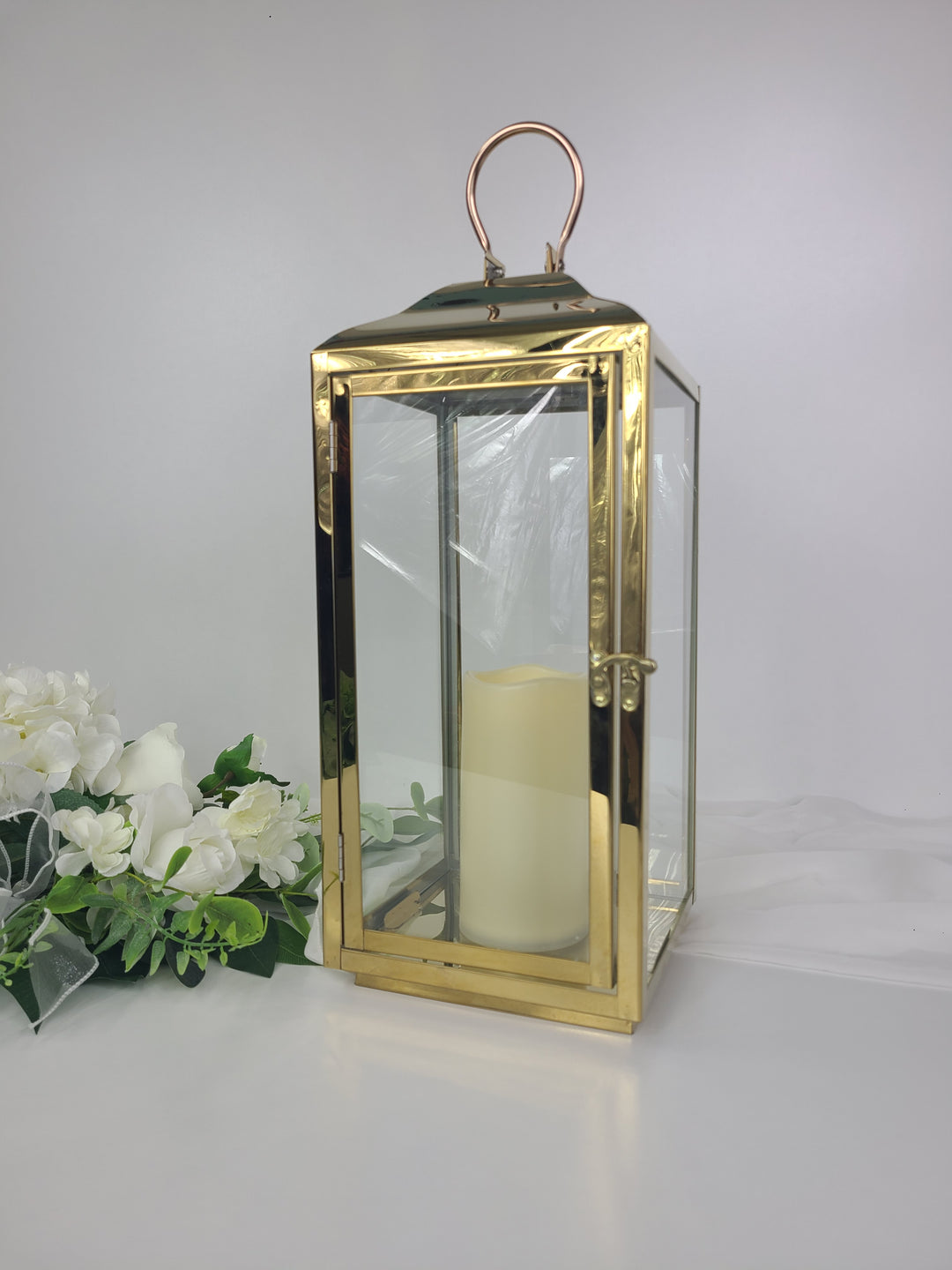 Rental - Tall Gold Lantern