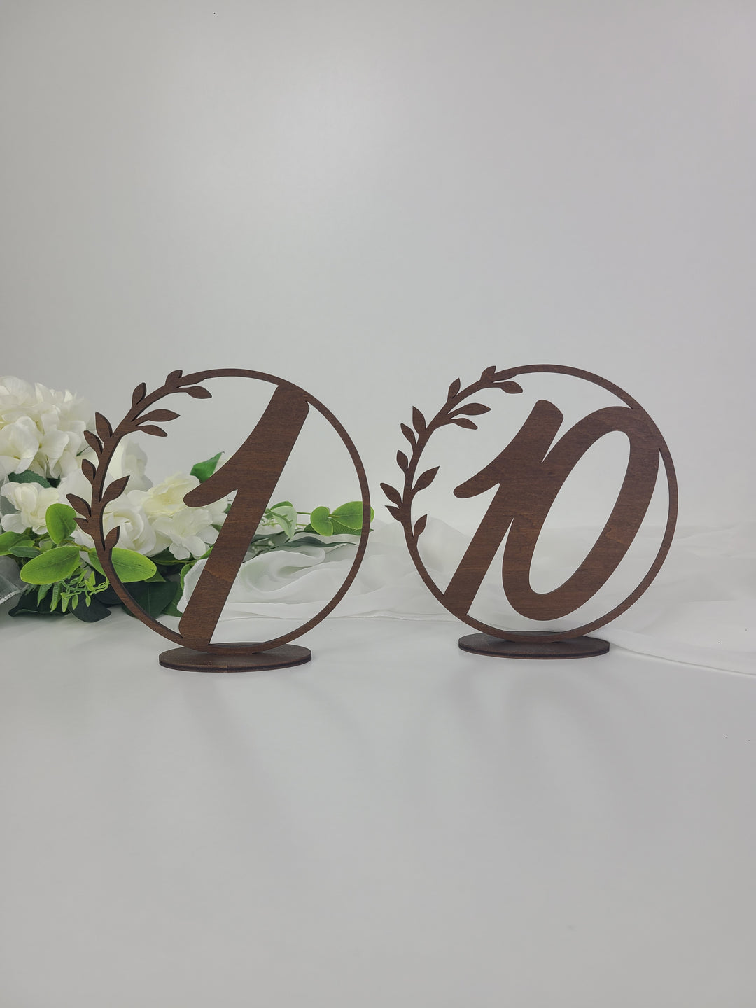 Rental - Wooden Wreath Table Numbers