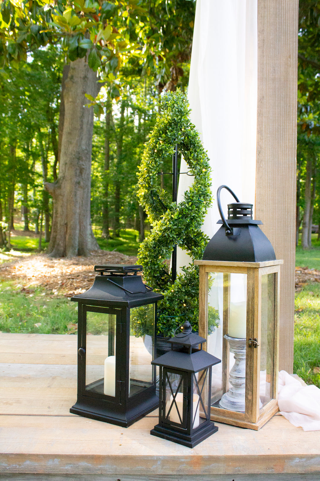 Rental - Black Lantern w/ Candle