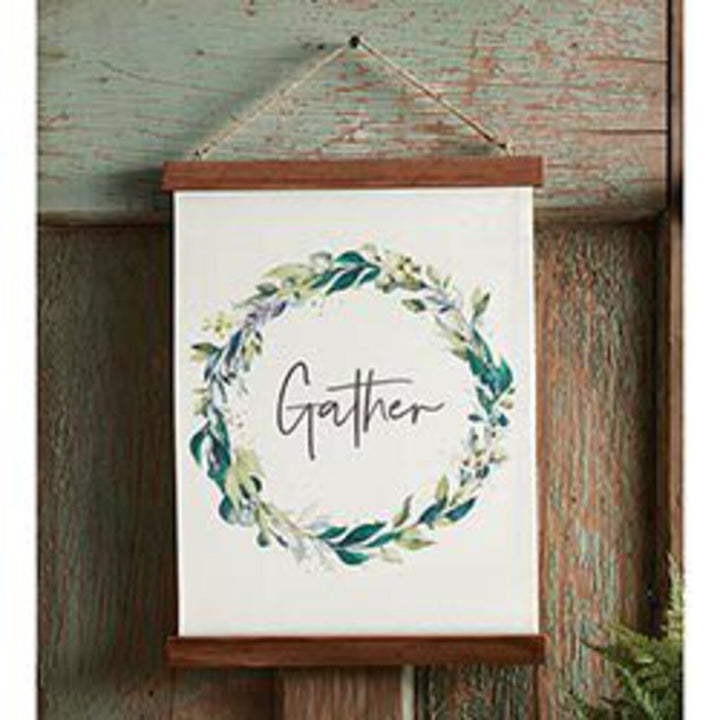 12" X 17" Framed Banner - Gather