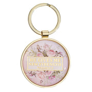 He Gives Me New Strength Keyring KMO096
