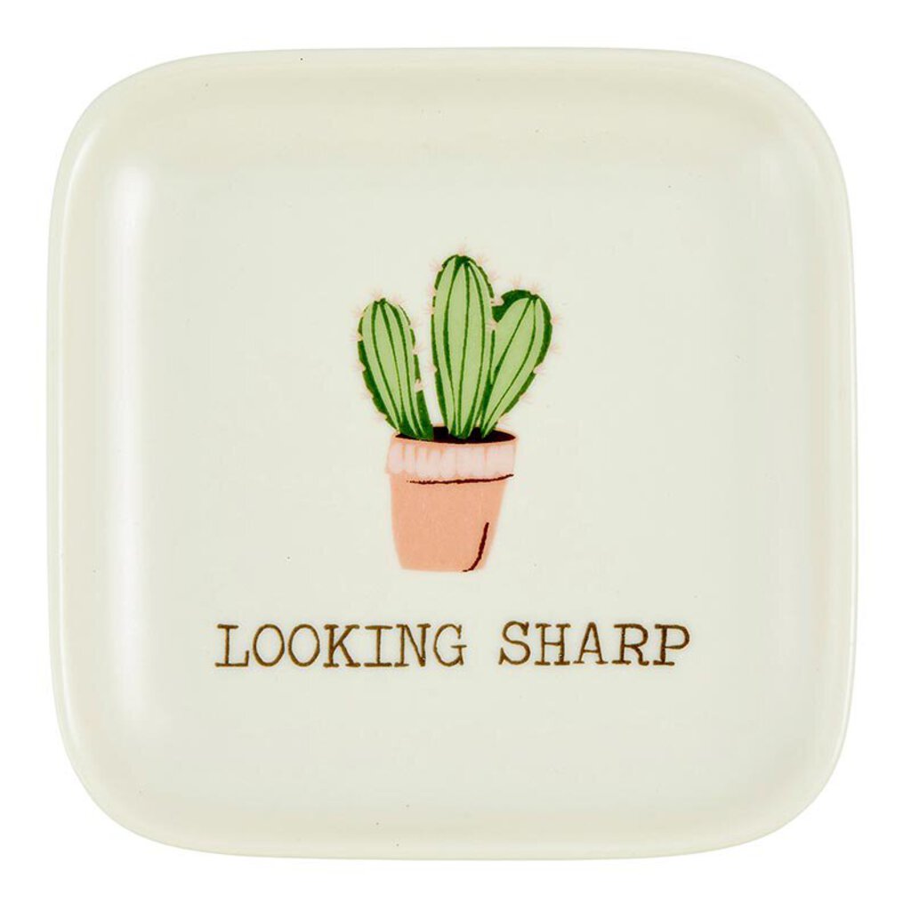 4" Sq Trinket Tray - Looking Sharp
