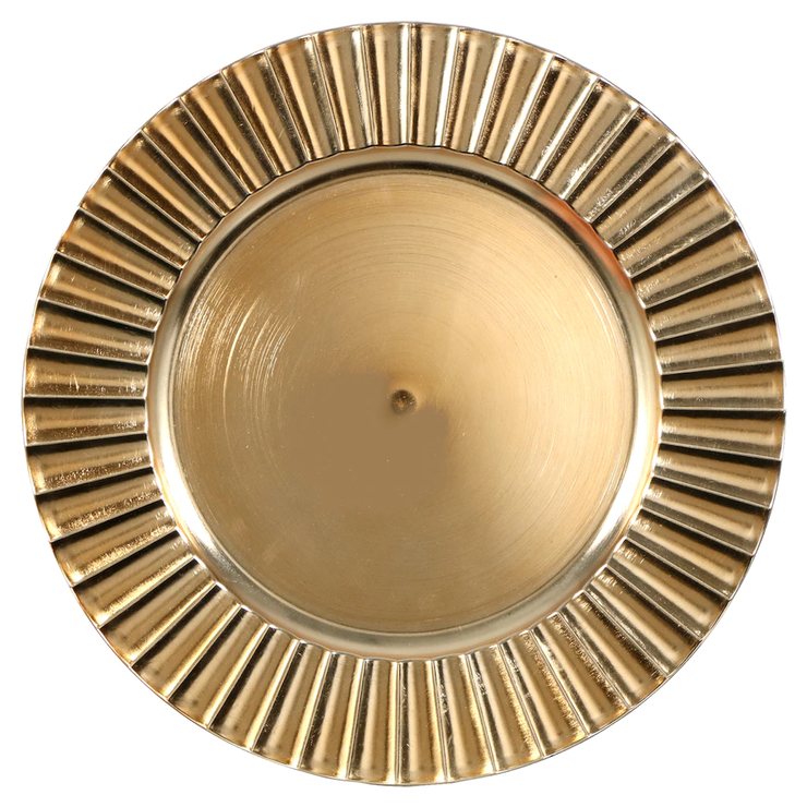 Rental - Gold Fluted Chargers
