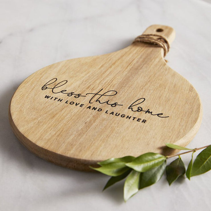 Wood Cheese Serving Board - Bless This Home G2041