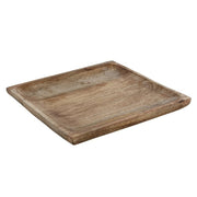 15"x15" Square Wooden Tray MR758