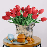 Real Touch Faux Red 14" Tulips