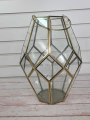 Rental - Gold Geometric Lantern