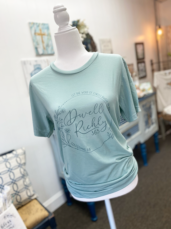 Dwell Richly 365 T-Shirt - Dusty Blue